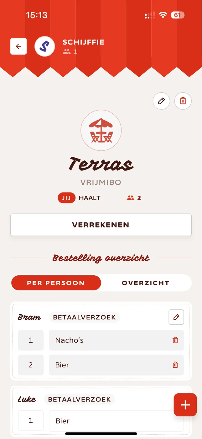 Schijfie app: wie haalt er